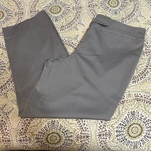 ANN TAYLOR LOFT Slate Gray Wide Leg Chinos for Women- Size 12